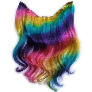 16 inch Remy Human Hair Extensions Prism Rainbow - Straight Rainbow Colors